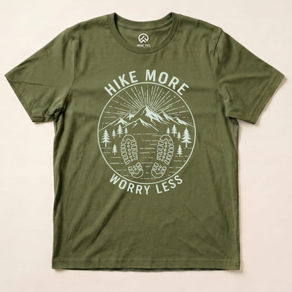 Hike Tee T-Shirt Military Green / S Mono Hike More Worry Less Shirt