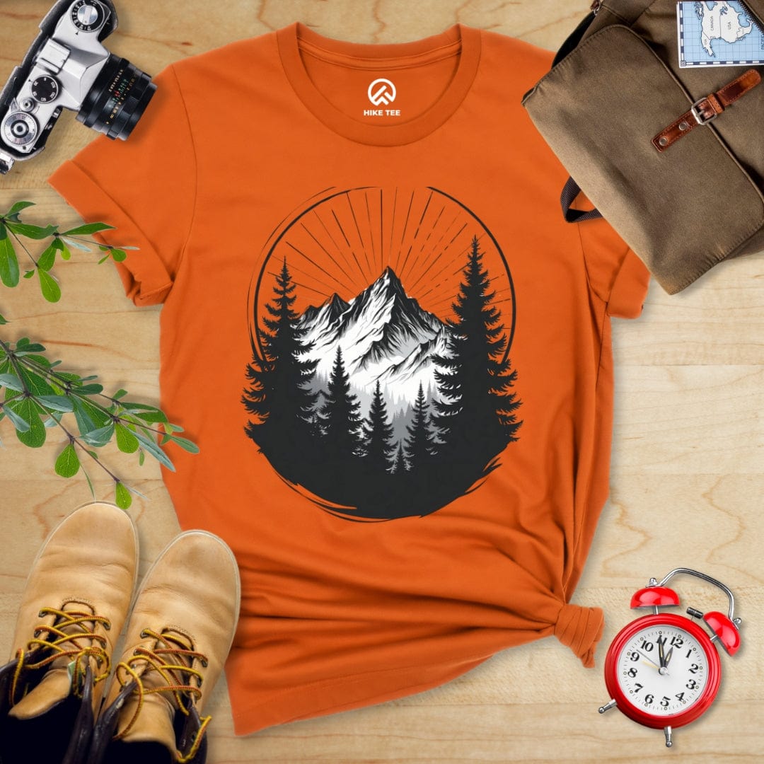 Hike Tee T-Shirt Autumn / S Monochrome Mountains Shirt