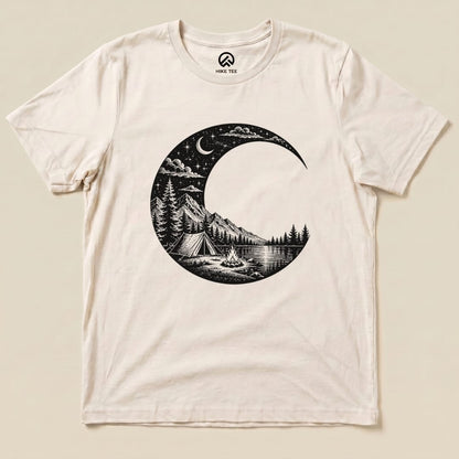 Moonlight Camping Shirt Hike Tee T-Shirt Natural / S