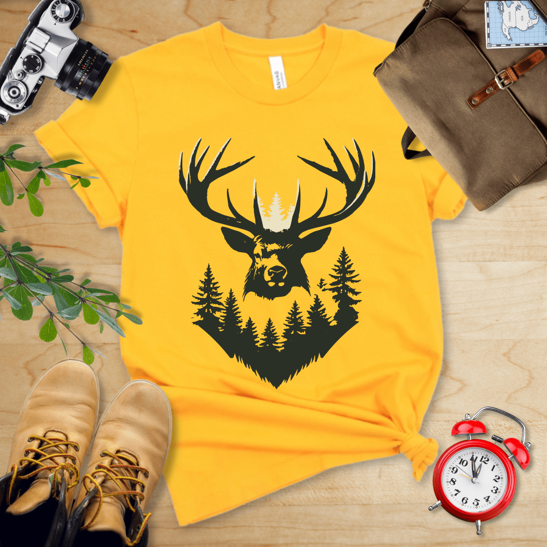 Printify T-Shirt Gold / S Moose Shape Shirt