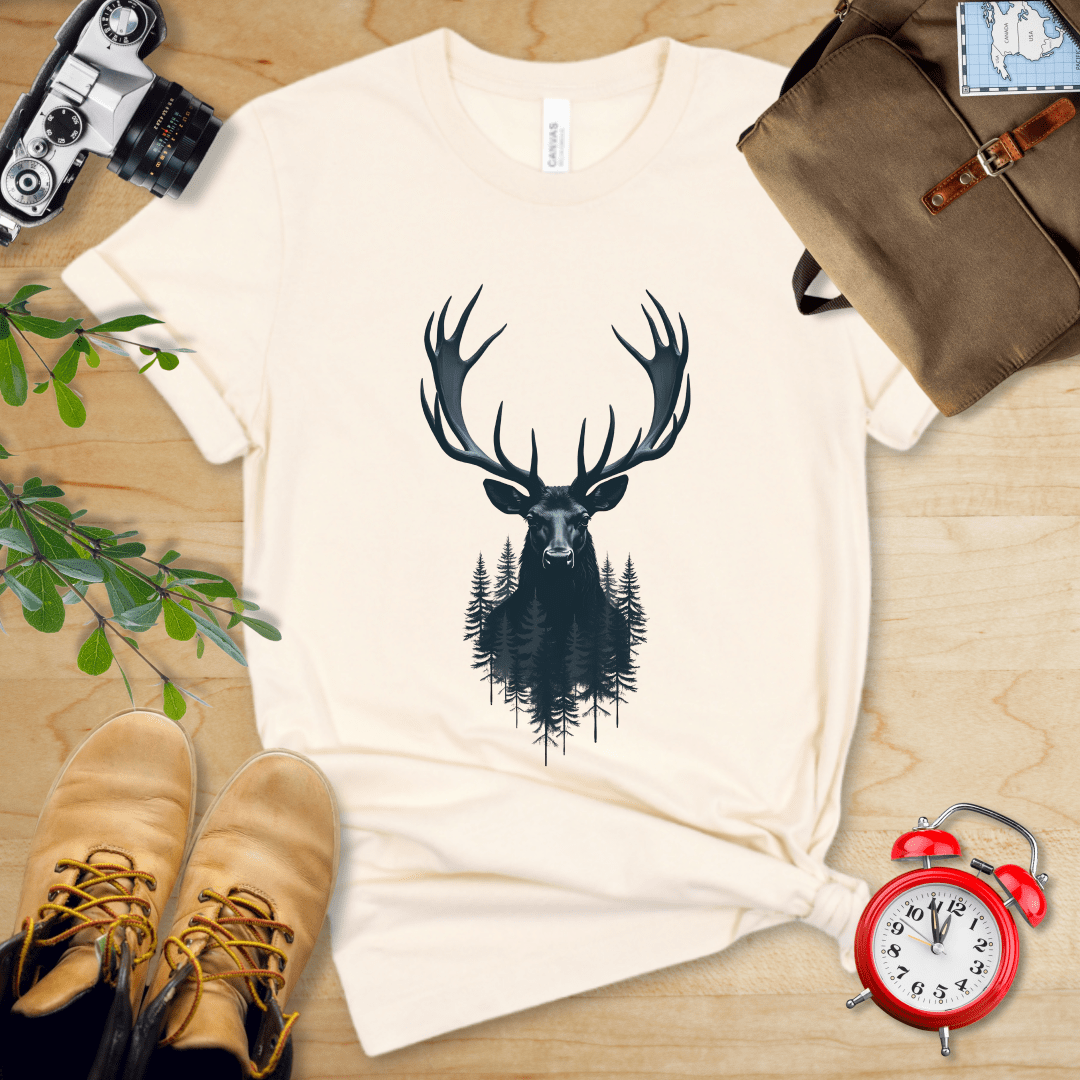 Printify T-Shirt Natural / S Moose Shirt