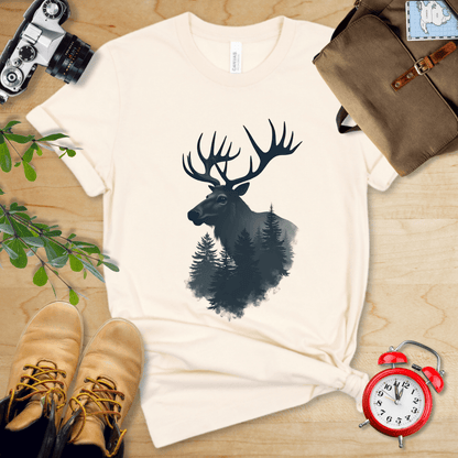 Printify T-Shirt Natural / S Moose Shirt