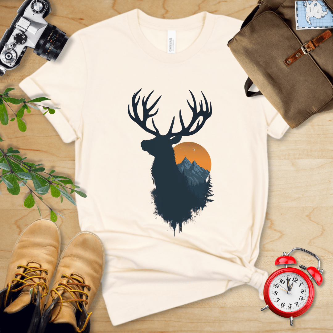 Printify T-Shirt Natural / S Moose Shirt