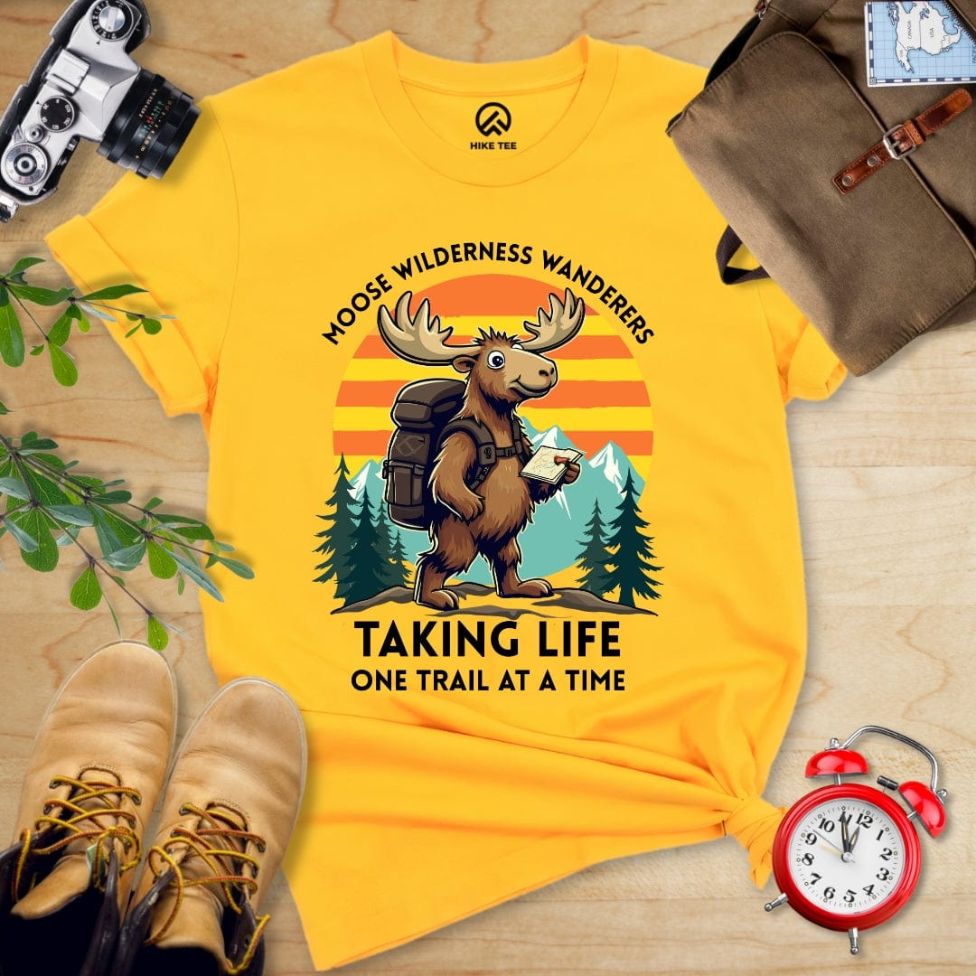 Hike Tee T-Shirt Gold / S Moose Wilderness Wanderers Shirt