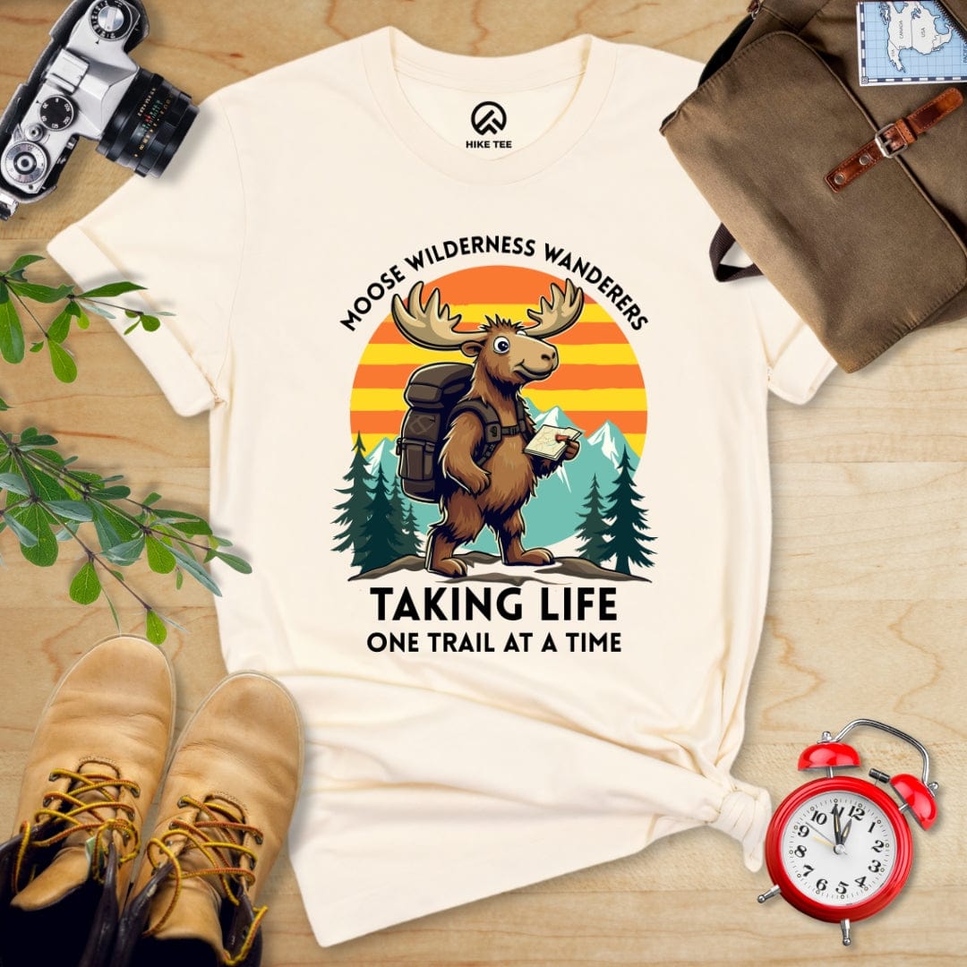 Hike Tee T-Shirt Natural / S Moose Wilderness Wanderers Shirt