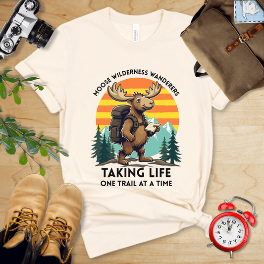 Hike Tee T-Shirt Natural / S Moose Wilderness Wanderers