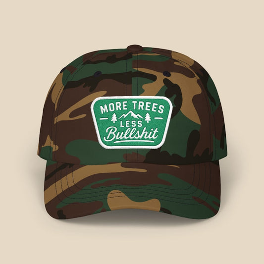 More Trees Cap Hike Tee Hats Green Camo / One size