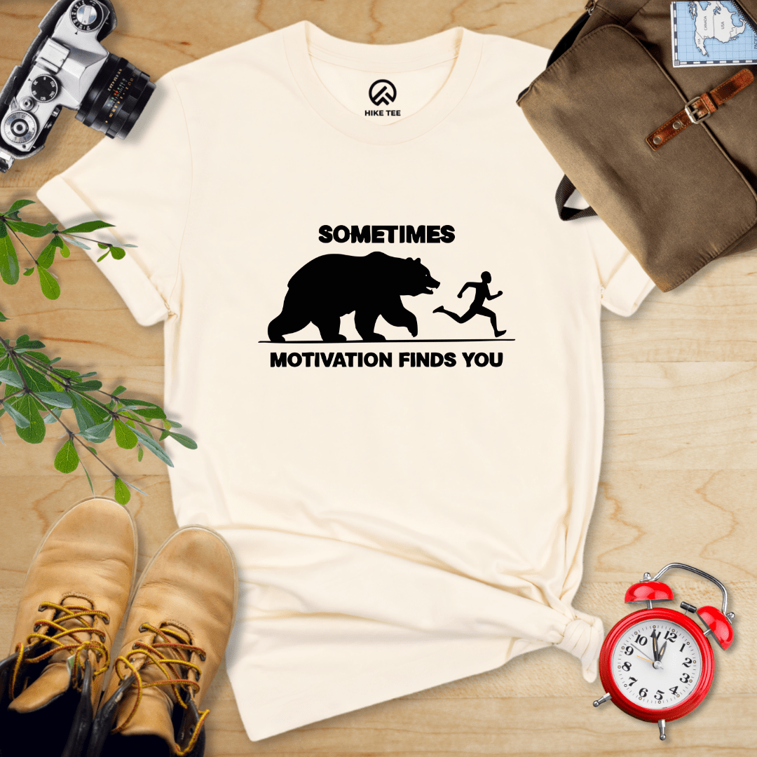 Hike Tee T-Shirt Natural / S Motivation Finds You Shirt