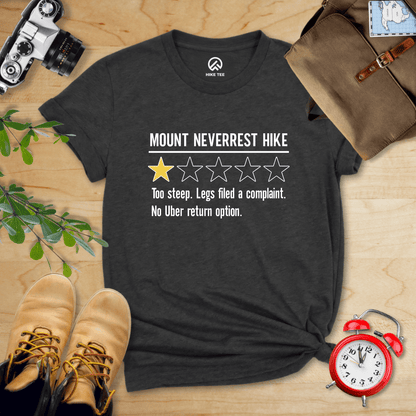 Hike Tee T-Shirt Dark Grey Heather / S Mount Neverrest Review Shirt