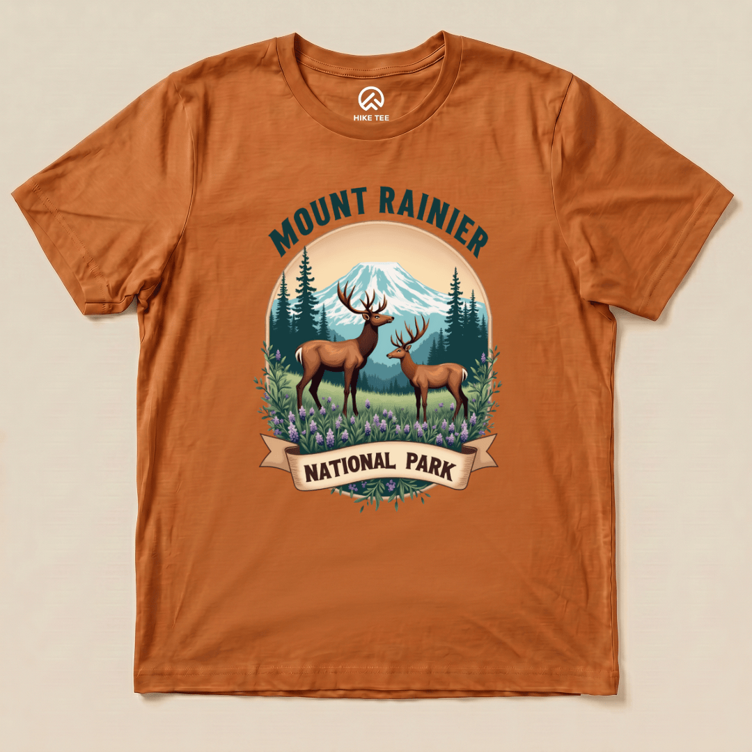 Hike Tee T-Shirt Autumn / S Mount Rainier Deer Shirt