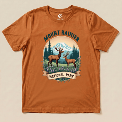 Hike Tee T-Shirt Autumn / S Mount Rainier Deer Shirt