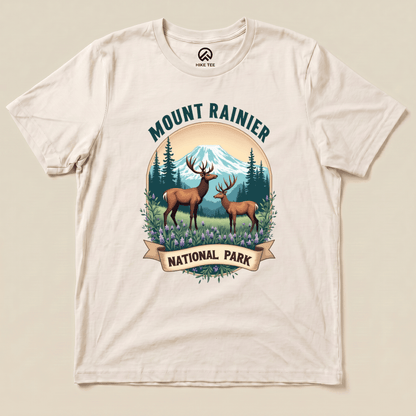Hike Tee T-Shirt Natural / S Mount Rainier Deer Shirt