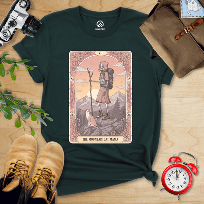 Hike Tee T-Shirt Forest / S Mountain Cat Mom Shirt