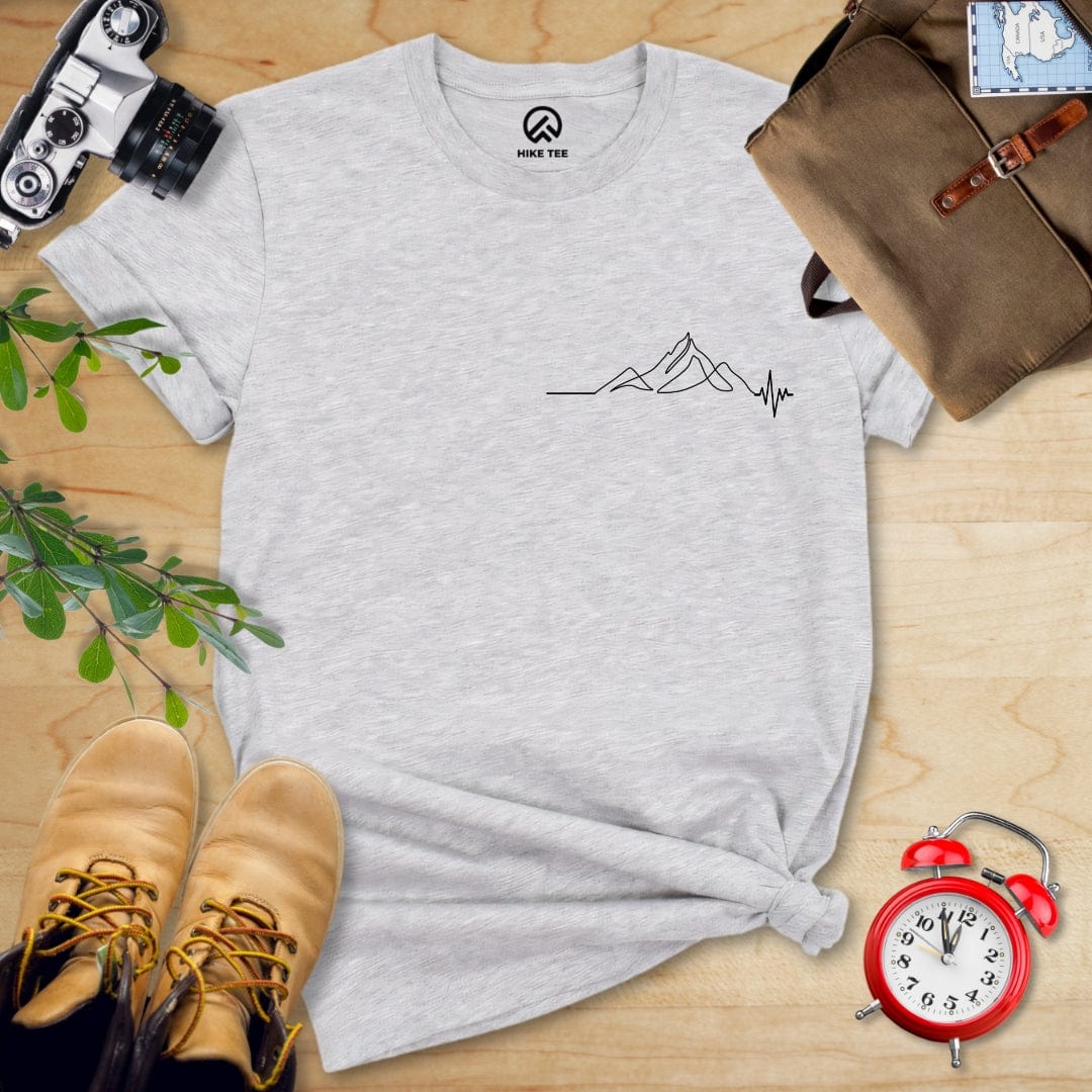 Hike Tee T-Shirt Athletic Heather / S Mountain Heart Rate Shirt