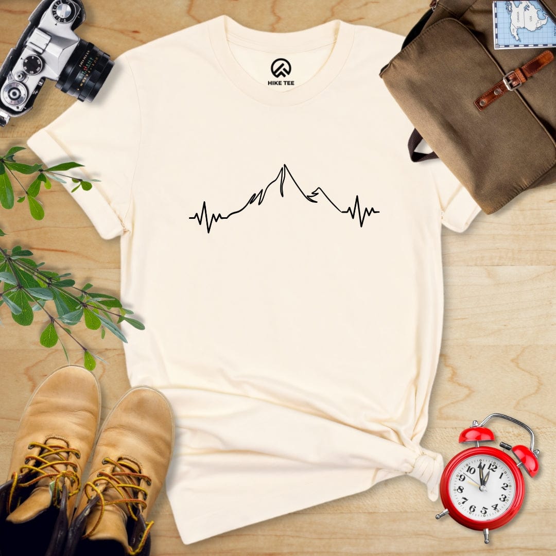 Hike Tee T-Shirt Natural / S Mountain Heart Rate Shirt