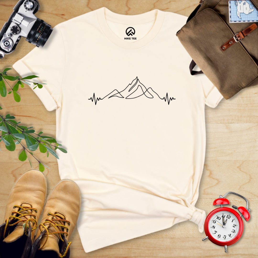 Hike Tee T-Shirt Natural / S Mountain Heart Rate Shirt