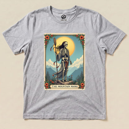 Mountain Mama Tarrot Card Shirt Printify T-Shirt Athletic Heather / S
