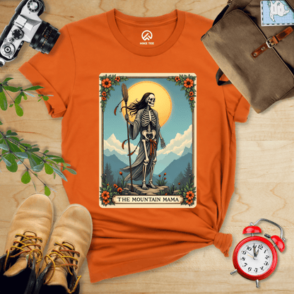 Hike Tee T-Shirt Autumn / S Mountain Mama Tarrot Card Shirt