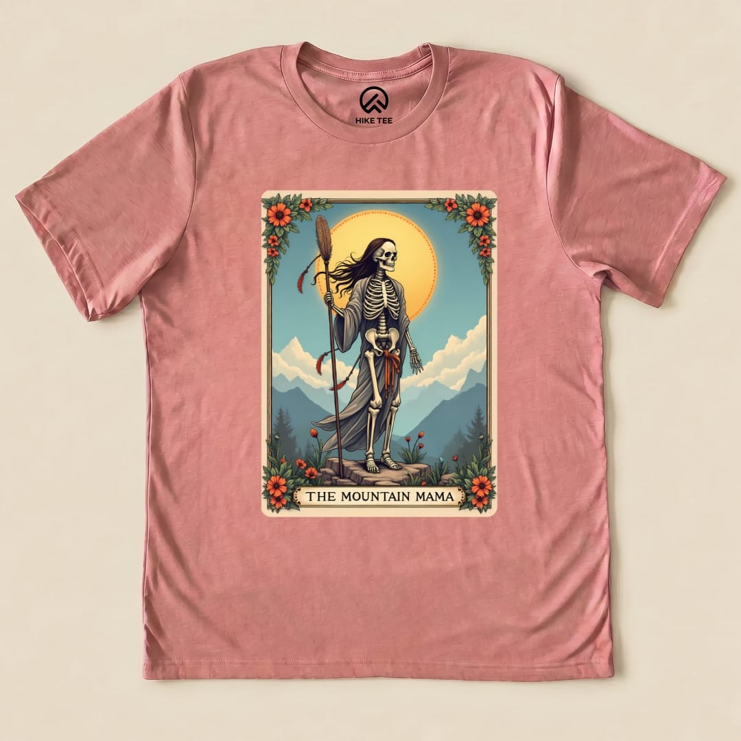 Mountain Mama Tarrot Card Shirt Printify T-Shirt Heather Mauve / S