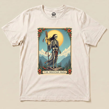 Mountain Mama Tarrot Card Shirt Printify T-Shirt Natural / S