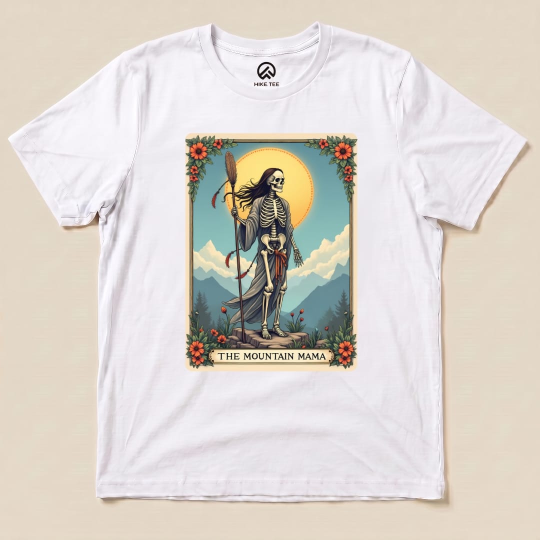 Mountain Mama Tarrot Card Shirt Printify T-Shirt White / S