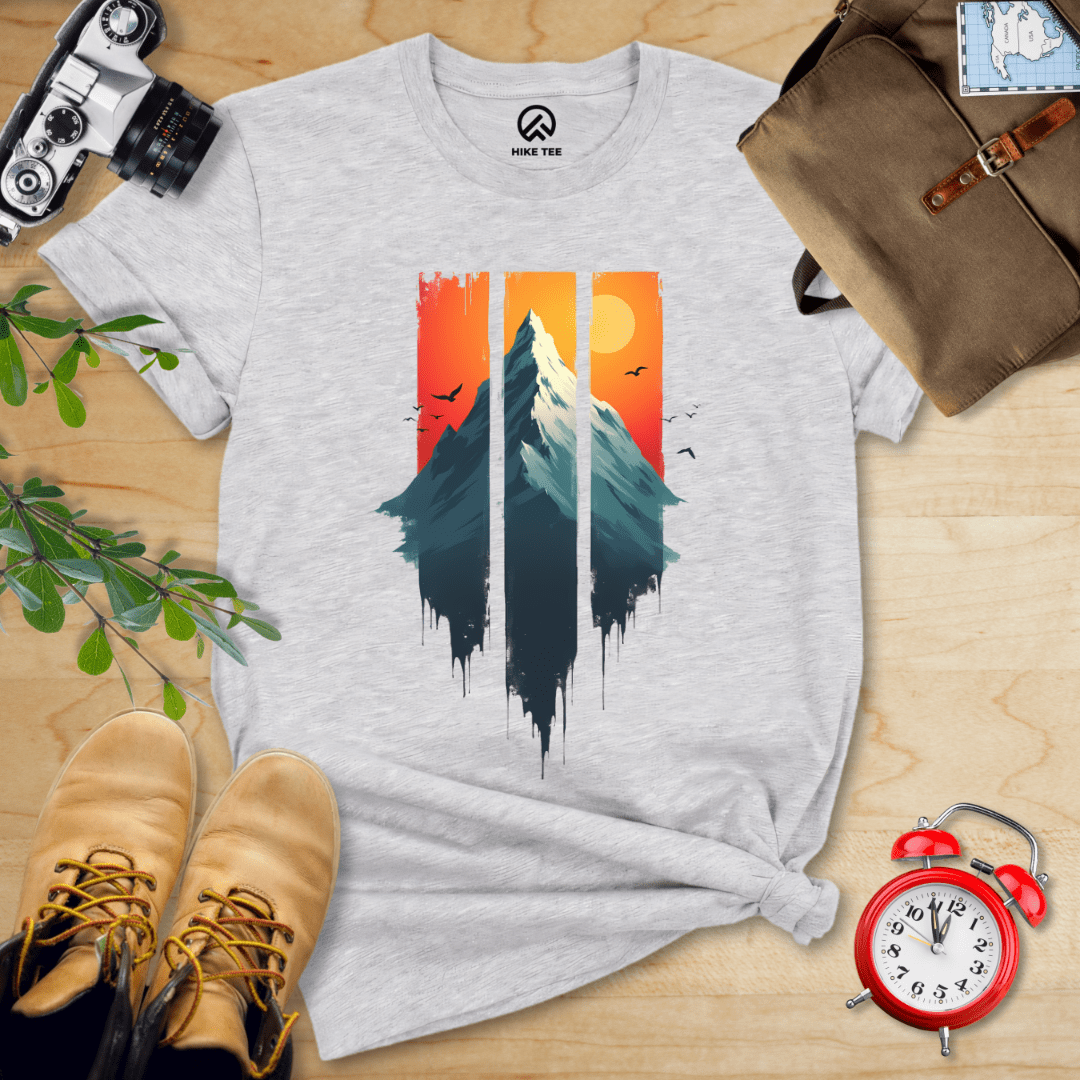 Hike Tee T-Shirt Athletic Heather / S Mountain Sunset Shirt