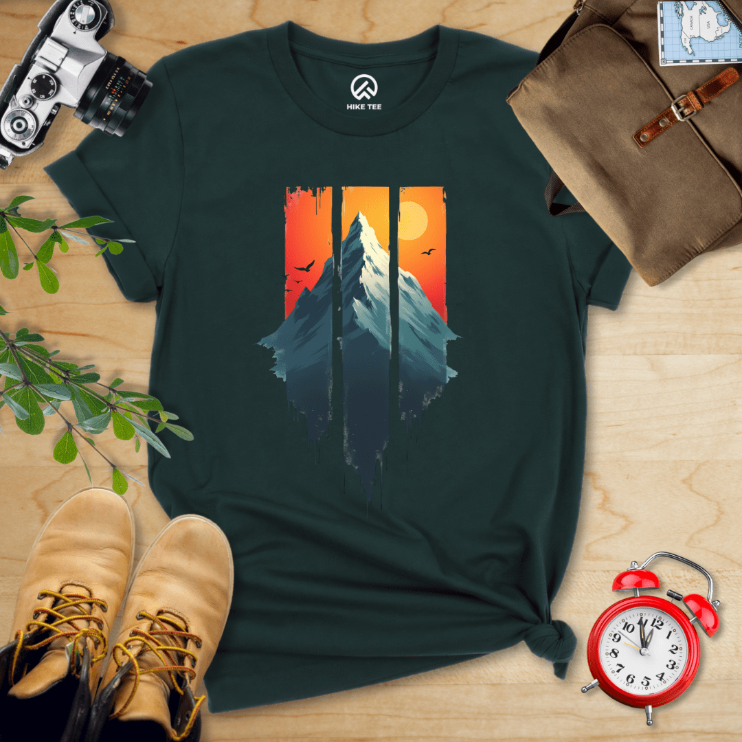 Hike Tee T-Shirt Forest / S Mountain Sunset Shirt
