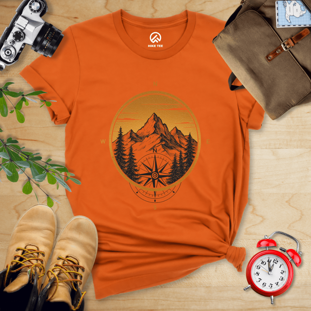Hike Tee T-Shirt Autumn / S Mountain With Compass Shirt