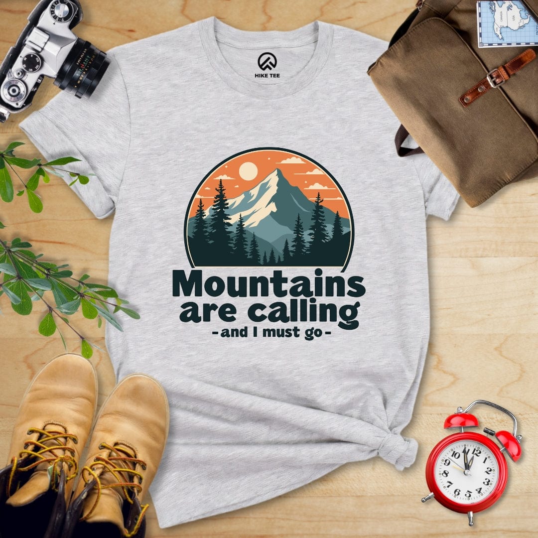 Hike Tee T-Shirt Athletic Heather / S Mountains are Calling Shirt