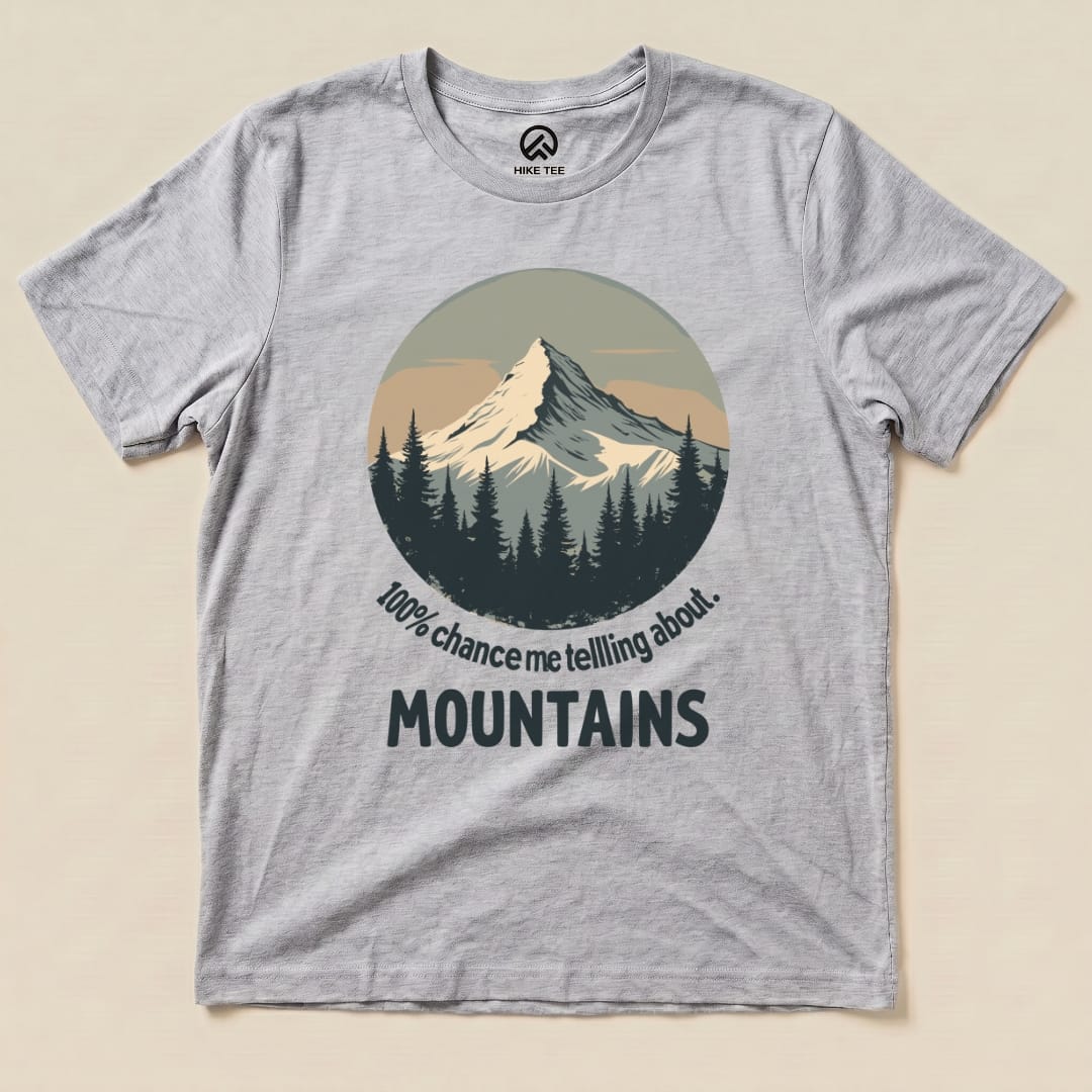 Hike Tee T-Shirt Athletic Heather / S Mountains Are Calling Shirt