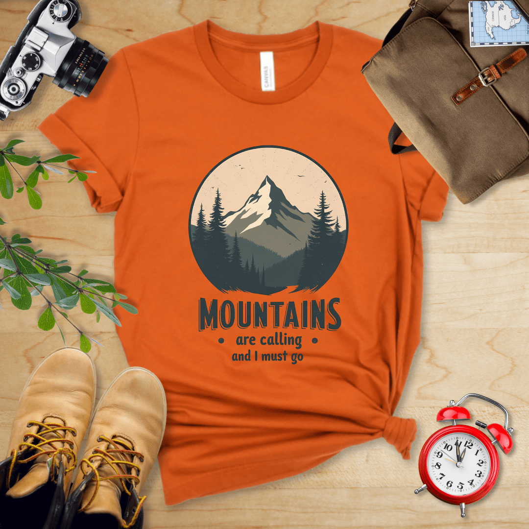 Printify T-Shirt Autumn / S Mountains Are Calling Shirt