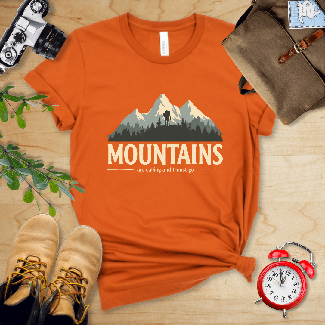 Printify T-Shirt Autumn / S Mountains Are Calling Shirt