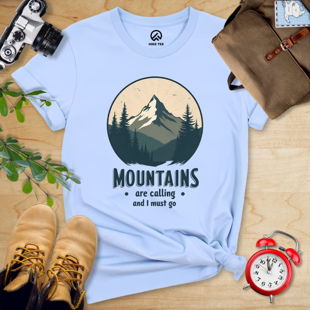 Hike Tee T-Shirt Baby Blue / S Mountains Are Calling Shirt