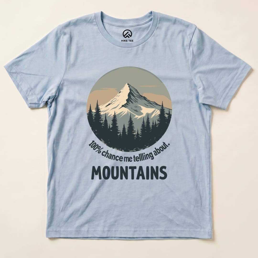 Hike Tee T-Shirt Baby Blue / S Mountains Are Calling Shirt