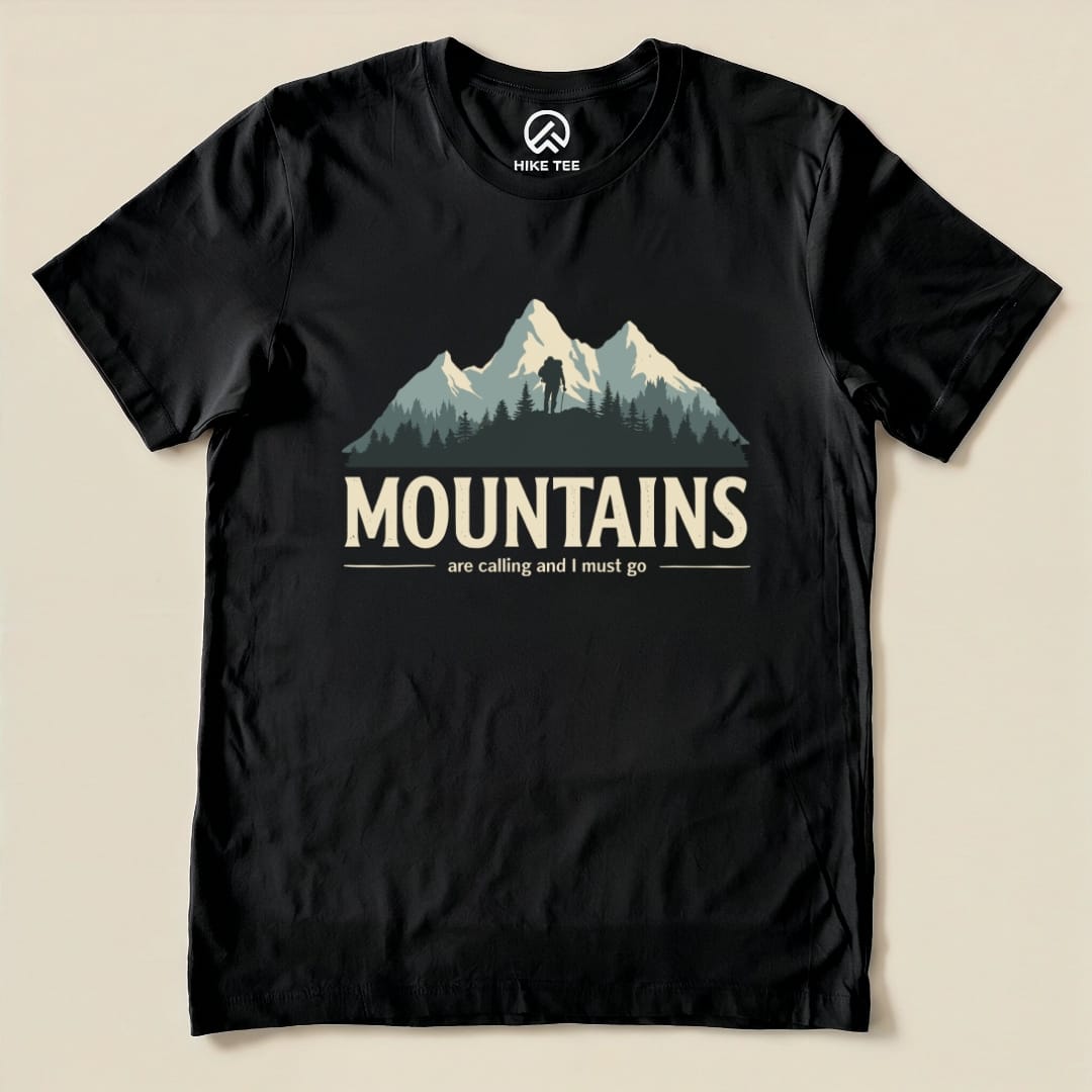 Hike Tee T-Shirt Black / S Mountains Are Calling Shirt