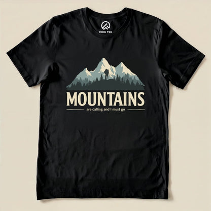 Hike Tee T-Shirt Black / S Mountains Are Calling Shirt