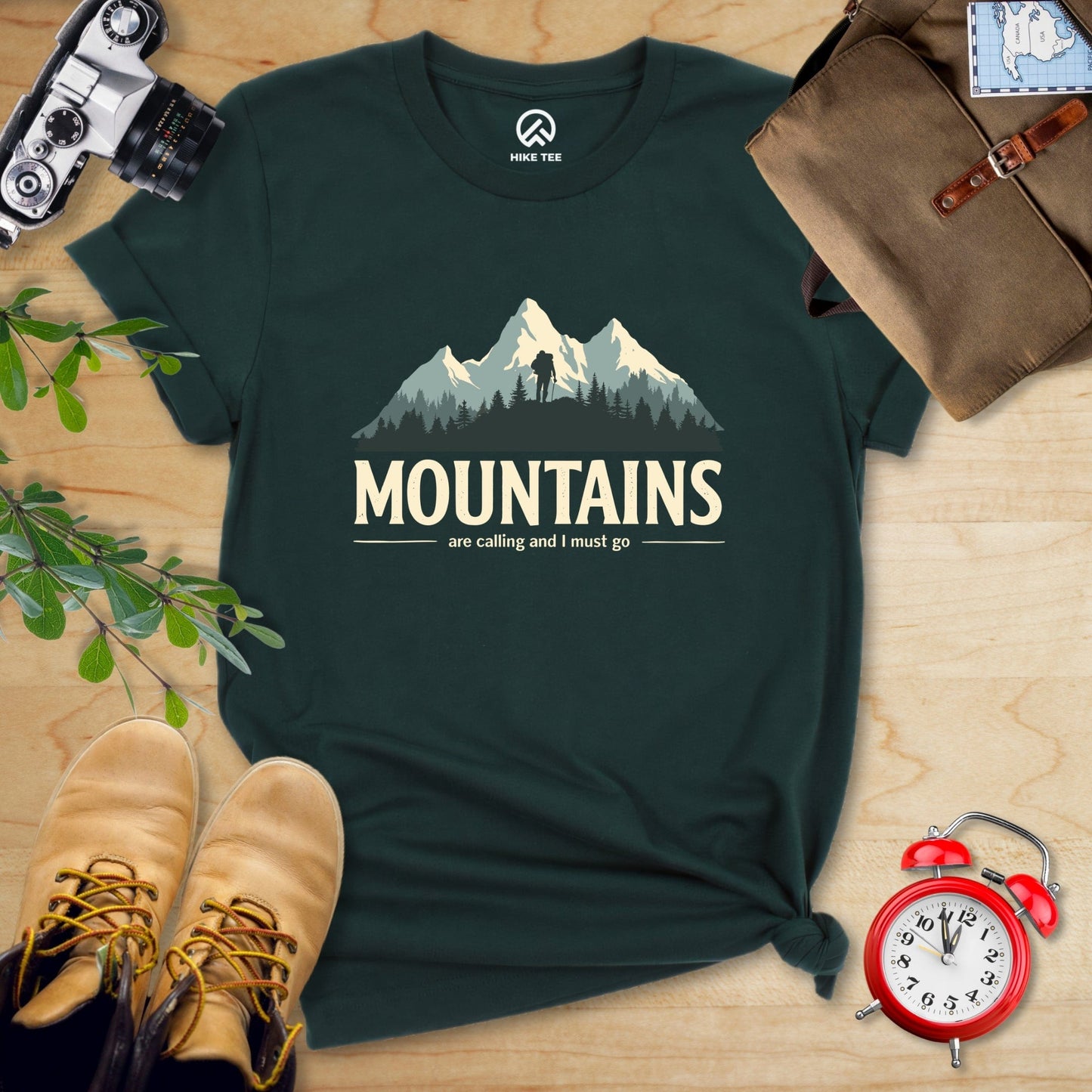 Hike Tee T-Shirt Forest / S Mountains Are Calling Shirt