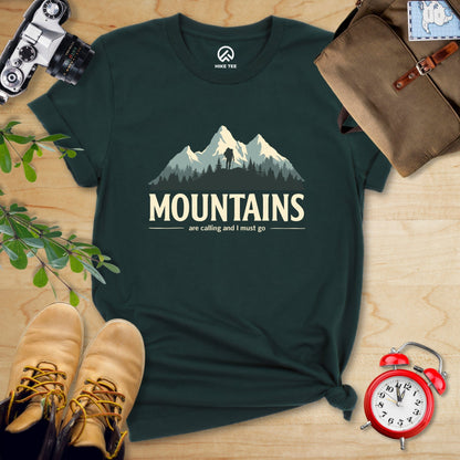 Hike Tee T-Shirt Forest / S Mountains Are Calling Shirt