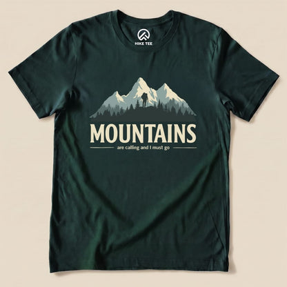 Hike Tee T-Shirt Forest / S Mountains Are Calling Shirt
