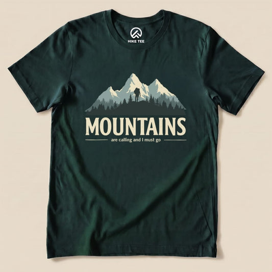 Hike Tee T-Shirt Forest / S Mountains Are Calling Shirt