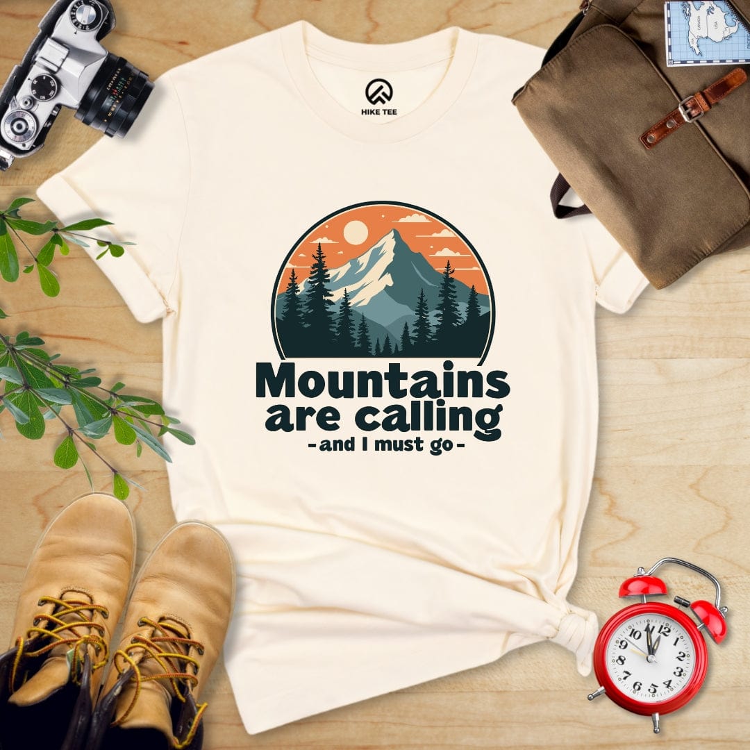 Hike Tee T-Shirt Natural / S Mountains are Calling Shirt