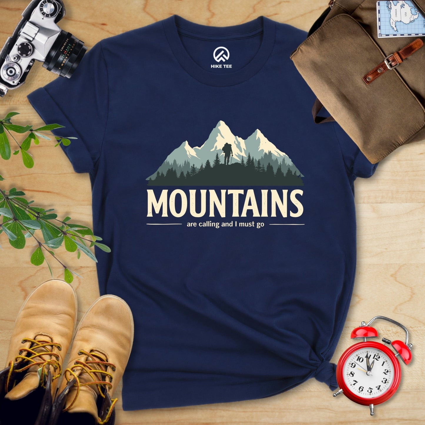 Hike Tee T-Shirt Navy / S Mountains Are Calling Shirt