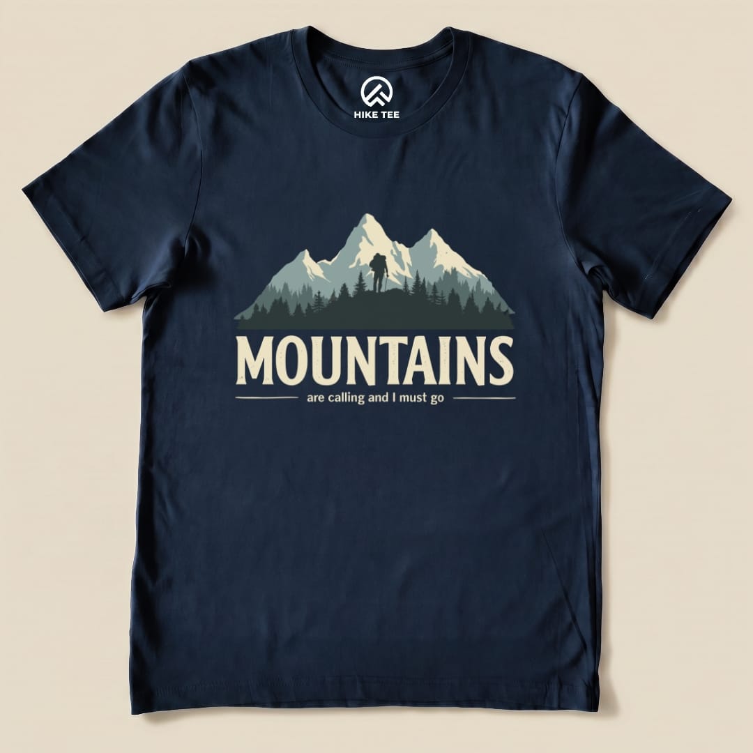 Hike Tee T-Shirt Navy / S Mountains Are Calling Shirt