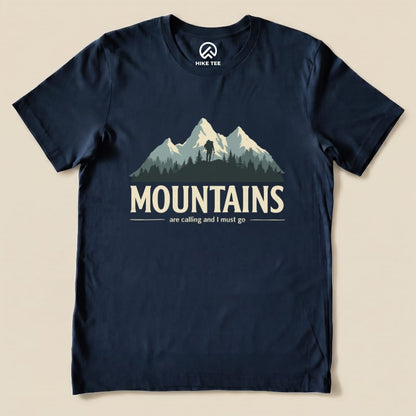 Hike Tee T-Shirt Navy / S Mountains Are Calling Shirt