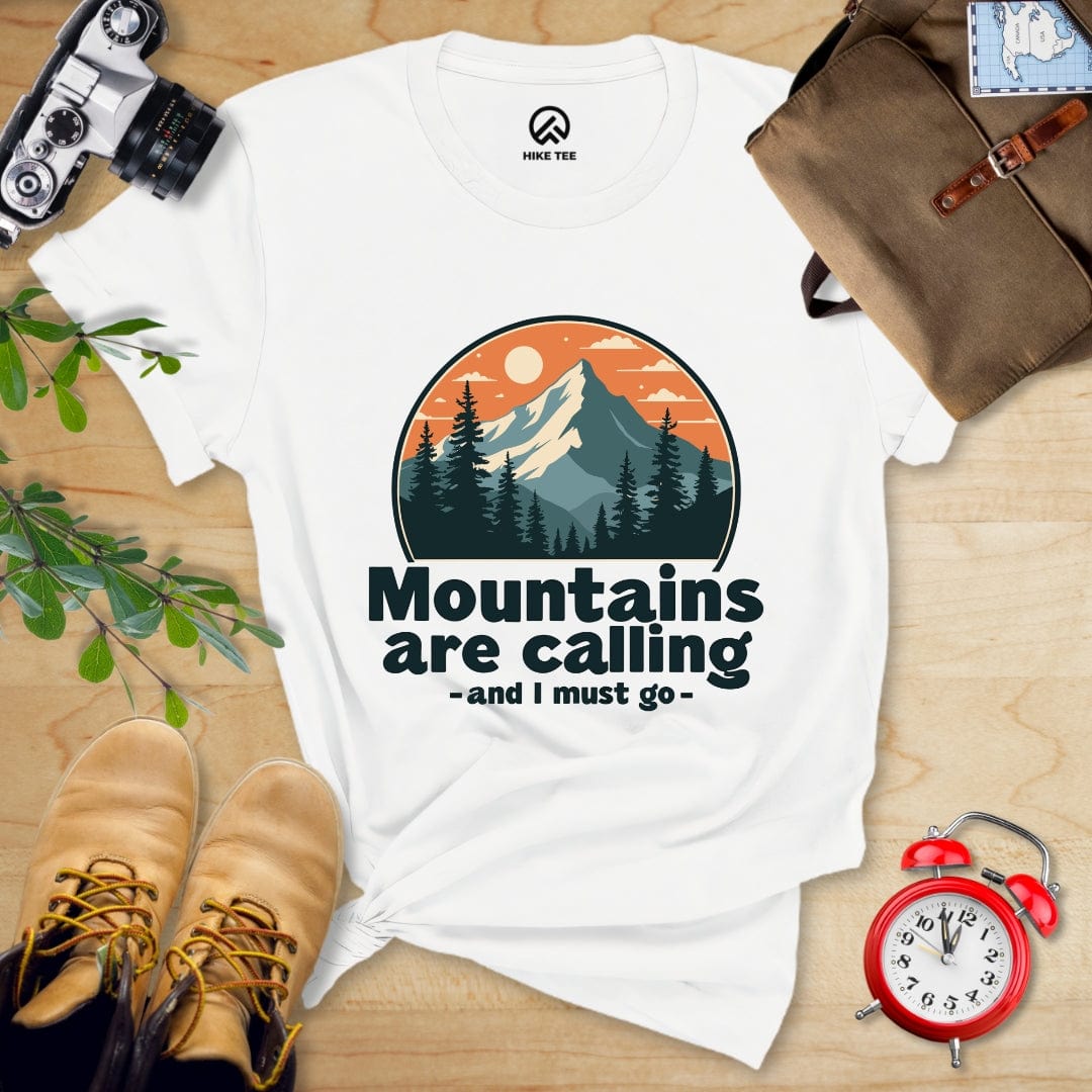 Hike Tee T-Shirt White / S Mountains are Calling Shirt