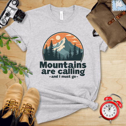 Printify T-Shirt Athletic Heather / S Mountains are Calling