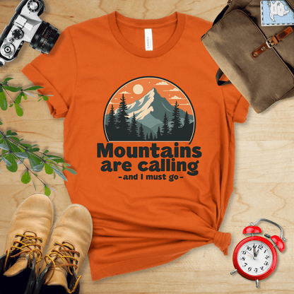 Printify T-Shirt Autumn / S Mountains are Calling