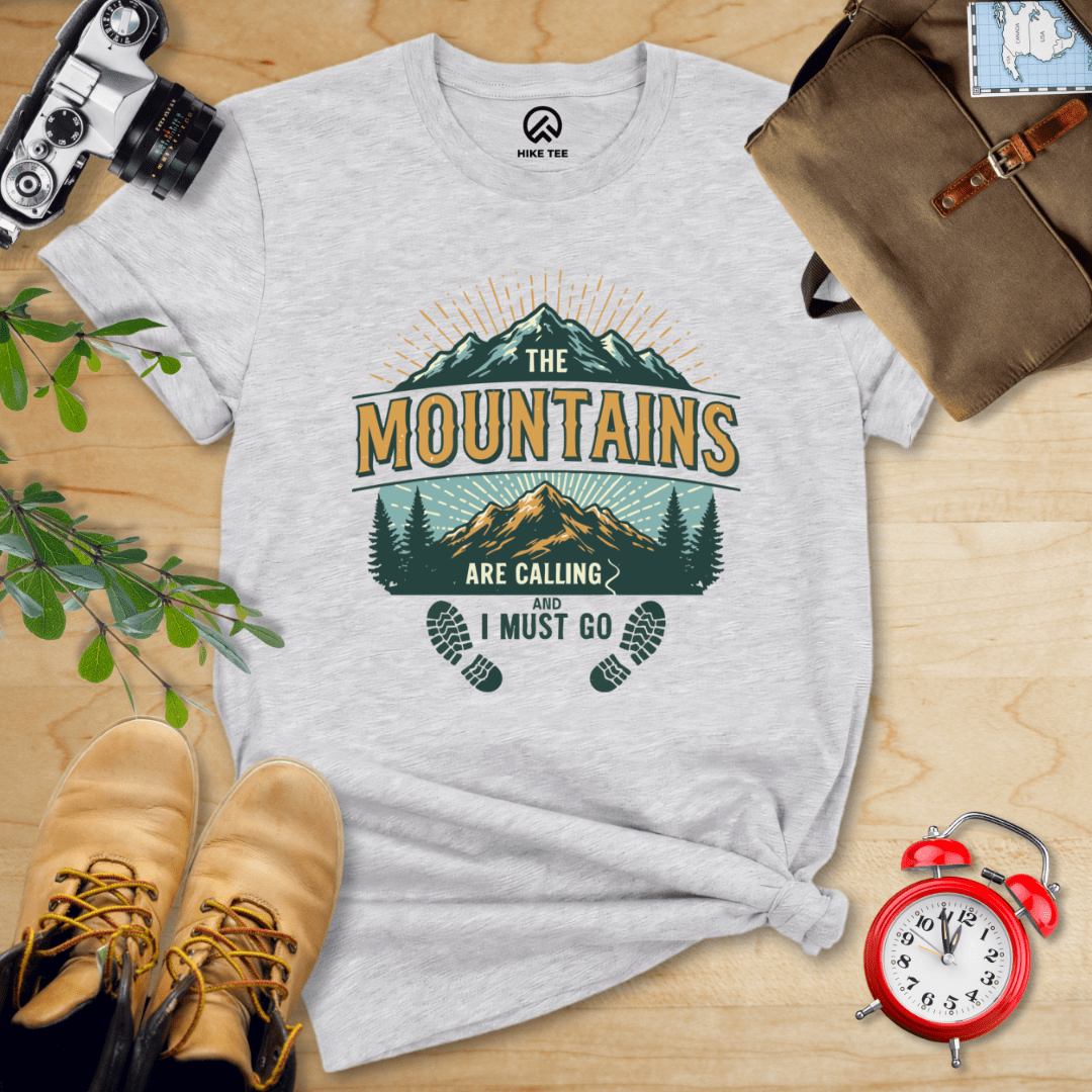 Hike Tee T-Shirt Athletic Heather / S Mountains Calling Shirt