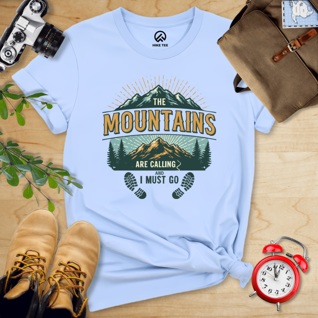 Hike Tee T-Shirt Baby Blue / S Mountains Calling Shirt