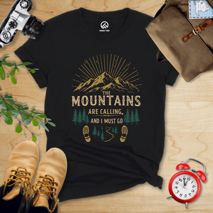 Hike Tee T-Shirt Black / S Mountains Calling Shirt